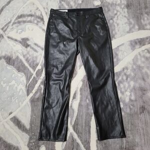 GAP Women's Vintage Slim High Rise Leather Pants Size 32